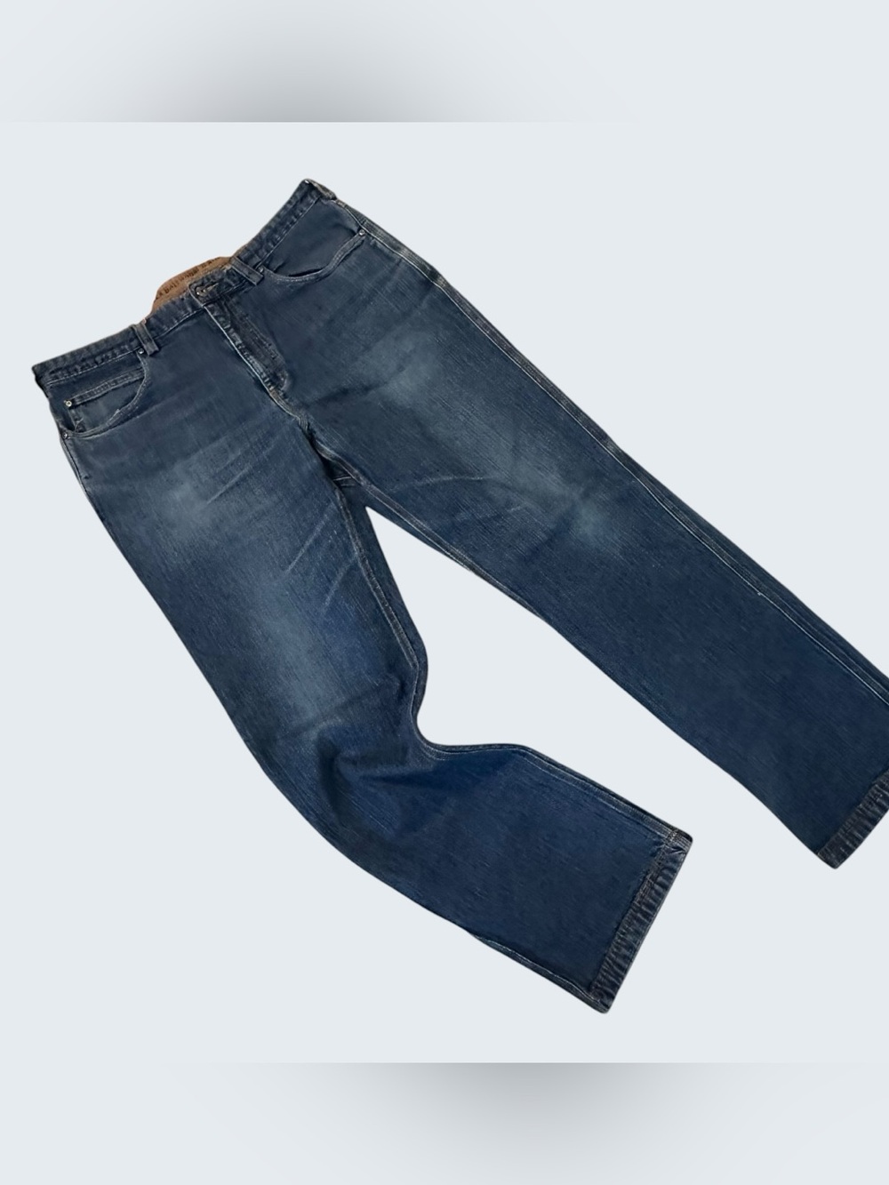 Duluth Trading Co Relaxed Fit Blue Denim Jeans 38x34